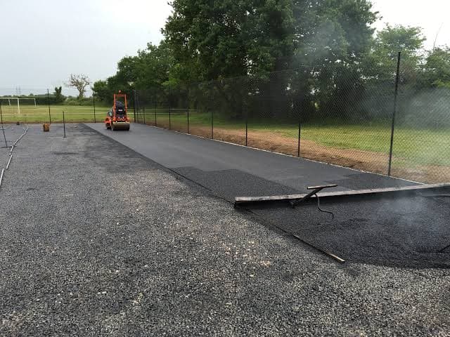Newly surfaced tennis court by Nkosiigt